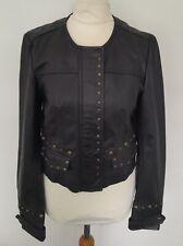 MONSOON FUSION - Soft REAL LEATHER Jacket Studs Size 8