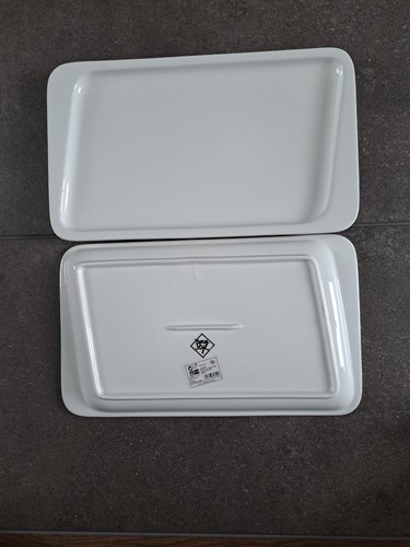 White zeller melamine - white, tray