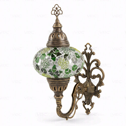 Green turkish mosaic wall - green,