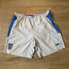 Vintage England Football Shorts Men’s XL Umbro Y2K Soccer Three Lions Retro 