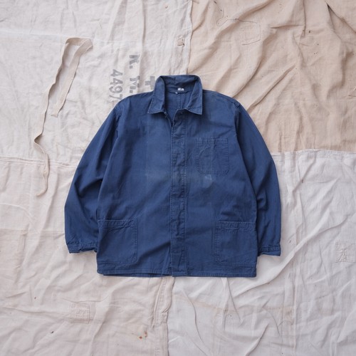 Faded blue french workwear - french,