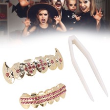 ˜Gold Teeth Brace Set Metal
