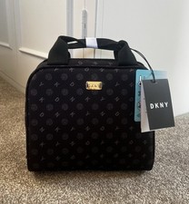 DKNY Logo Insulated Water Resistant Lunch Cool Bag Tote Black Ash New RRP £110