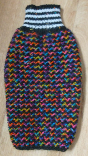 Hand knitted dog jumper - hand,