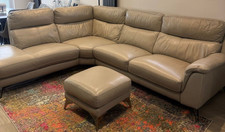 Grey leather contemporary - grey,