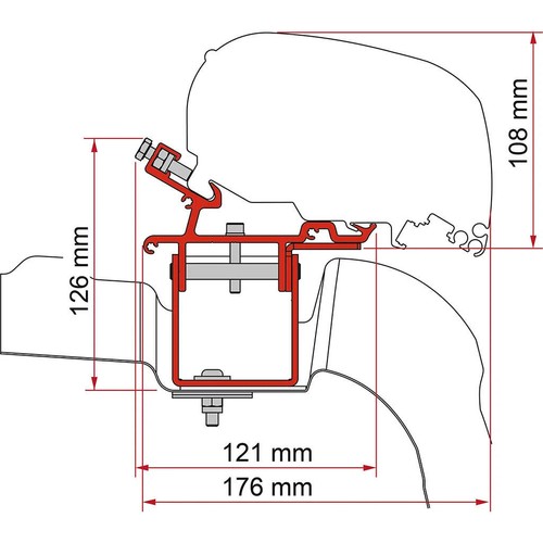 Fiamma kit crafter h3 db - -, vw