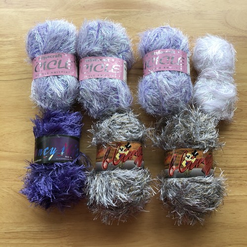 Yarn bundle fluffy tinsel like - bundle,