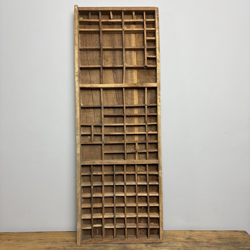 Vintage wooden printers tray - wooden,