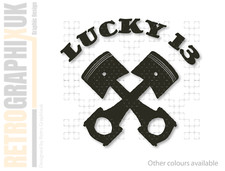 Lucky 13 Sticker Hot Rod Van