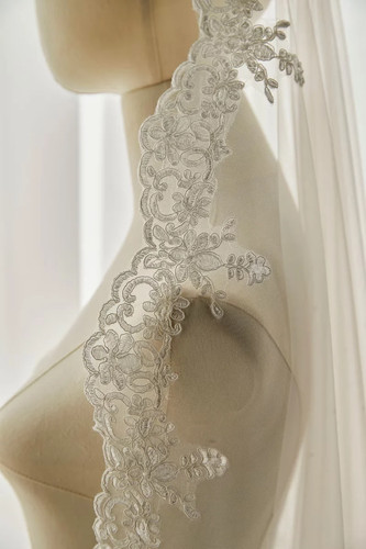 Elegant mantilla lace - elegant, wedding