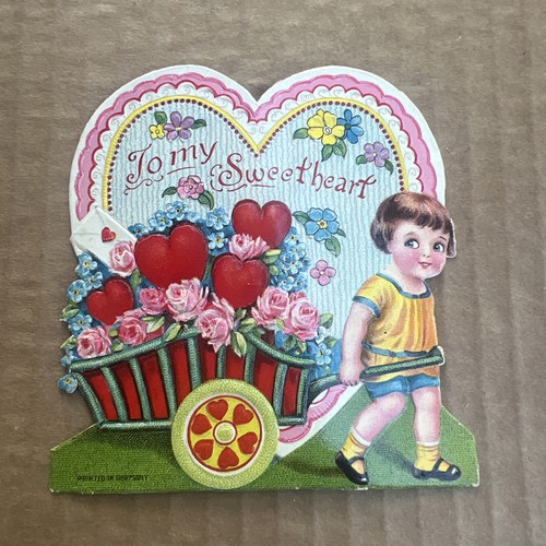 Vintage valentine card germany - vintage,