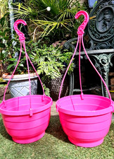 2  x  XL 27cm PINK HANGING