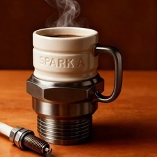 Funny Spark Plug Mug Unique