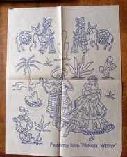 Vintage Iron On Embroidery