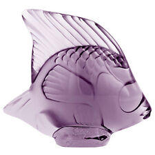 Lalique Crystal (Brand New) Fish Sculpture Colour :  LILAC DISCONTINUED 3001800