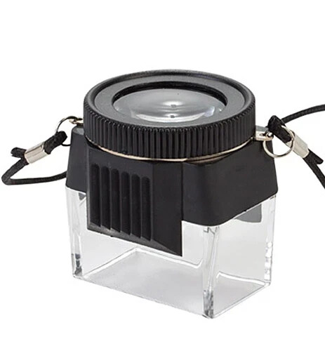 10x loupe quadrangle magnifier - quadrangle,