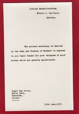  Girl Guide interest ? Duke Duchess Windsor White Owls Ferndown Dorset AN809