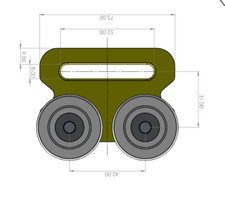 Frog Face Eco Flat Roller X4