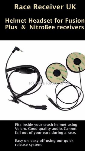 Race receiver helmet ear - helmet,
