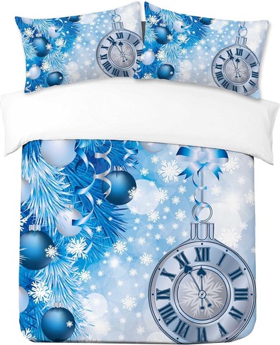 Blue white snowflake - white, watch