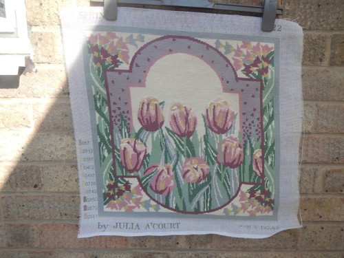 Vintage completed tapestry - completed,