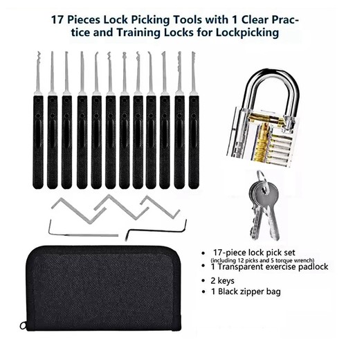 18x practice picktools - picktools, padlock