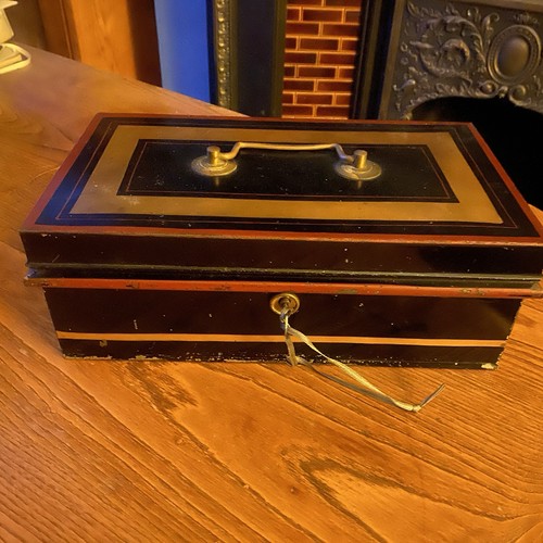 Large vintage metal money - large, tin