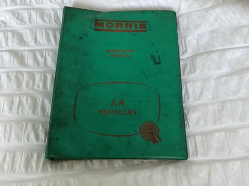 Morris workshop manual 4 - morris, j.4