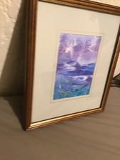 a vintage teakgilt framed