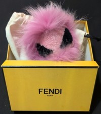 BOXED FENDI Monster Keyring Pink Fur Bag Charm Unused