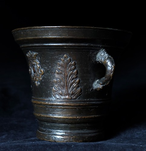 Mortar italy baroque bronze - mortar,