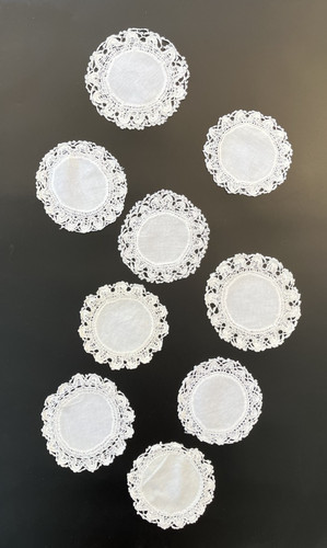 Vintage nine white hand - -,