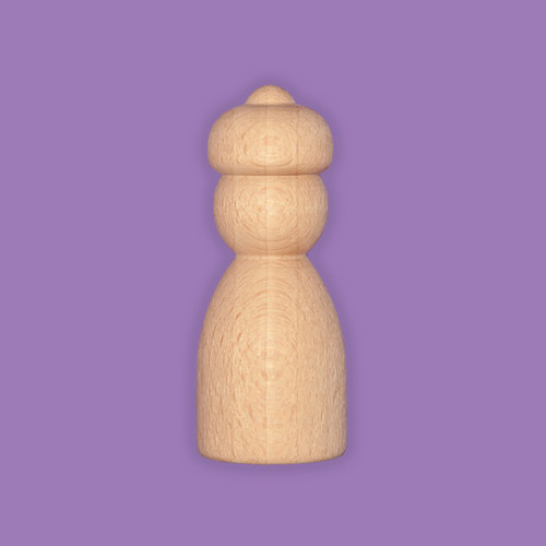 7cm wooden peg - 7cm, doll