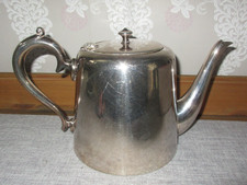 Vintage EPNS Silver Service 3pt TEAPOT marked LANGLAND HOTEL Swansea Demolished