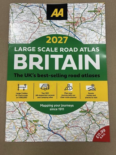 Large scale road atlas - aa,