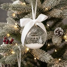 Round Glass Engagement Ring