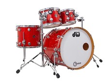 DW Collectors 22" Maple Drum Kit, Tangerine Glass