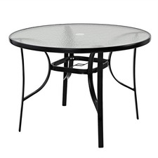 Garden Dining Table Glass Top