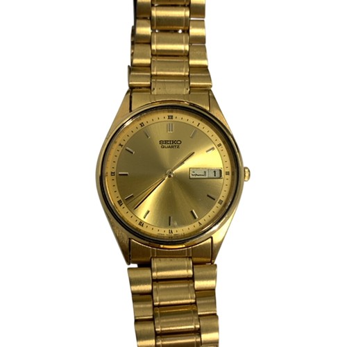 Seiko quartz gold wristwatch - gold,