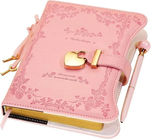 Diary with lock and - with,