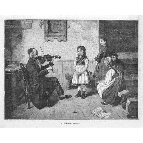 Singing lesson girl - a,