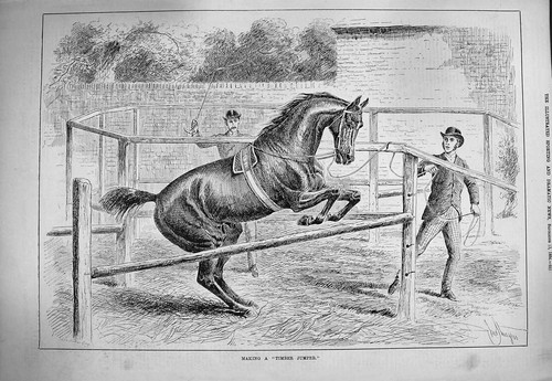 Original old antique print - old,