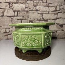 Large green floral pattern - floral,