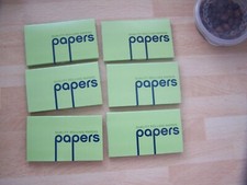 CIGARETTE PAPERS, TOBACCO ROLLING PAPERS,  TOBACCIANA, BUNDLE, 6 PACKETS