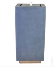 Ivyline Outdoor Elite Led Large Cube Waterfeature Grey H81cm x W39cm