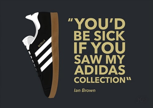 Ian brown adidas poster - brown,