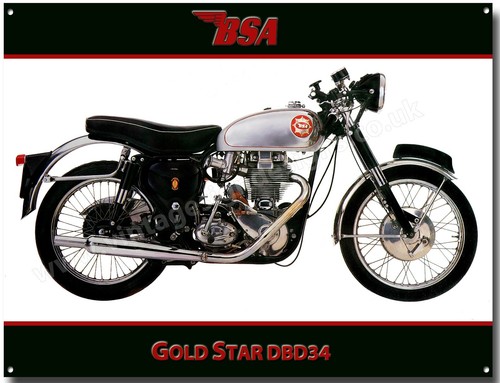 Bsa gold star dbd34 - gold, motorcycle