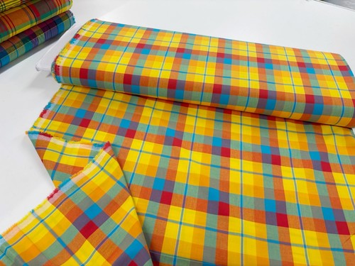 Multicoloured plaid cotton - plaid,