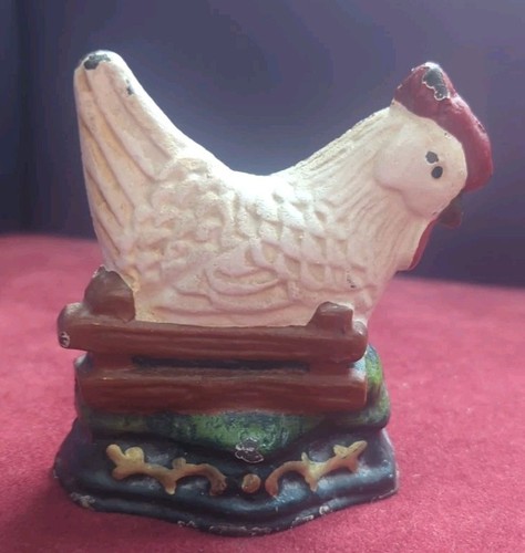 Hen chicken cast iron door - hen,