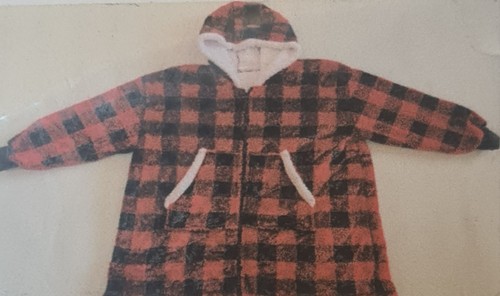 Tartan hooded blanket fur - hooded,